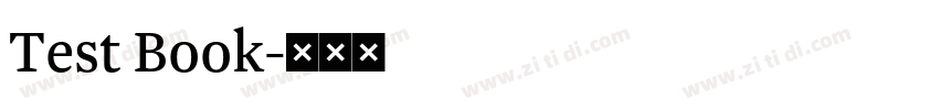 Test Book字体转换 Test Book字体转换
